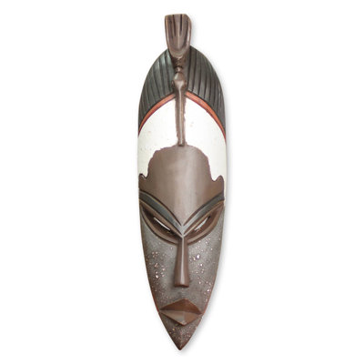 Masque en bois africain onukpa