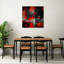 Molten Red Abstract Abstract Modern Contemporary Wall Art Print-320860569