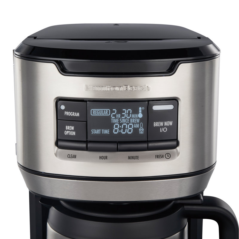 Cafetière programmable avec carafe thermique 12 tasses Hamilton Beach®