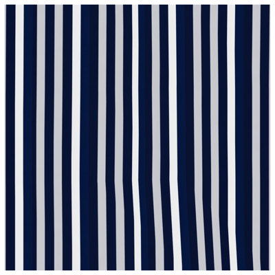 Tapisserie murale rayures bleues