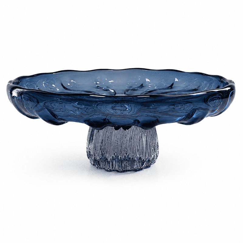 Centre de table à piédestal Azure, Bleu