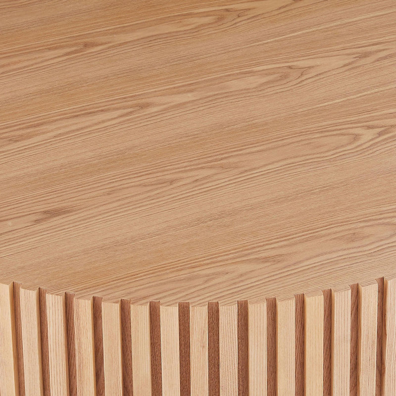 Table basse en bois 39,37 pi, Bois de frêne naturel