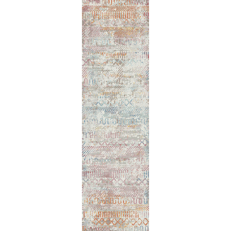 Abstract Indoor Rug, Runner 2' x 7'5"