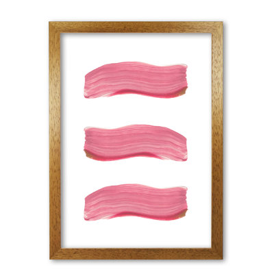 Light Pink Abstract Paint Strokes - Print