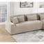 Canapé modulaire moderne en forme de L, de couleur camel et de chaise longue, siège à coussin, pieds en bois pour le salon, velours côtelé 4, coussin de siège, maison-830208064