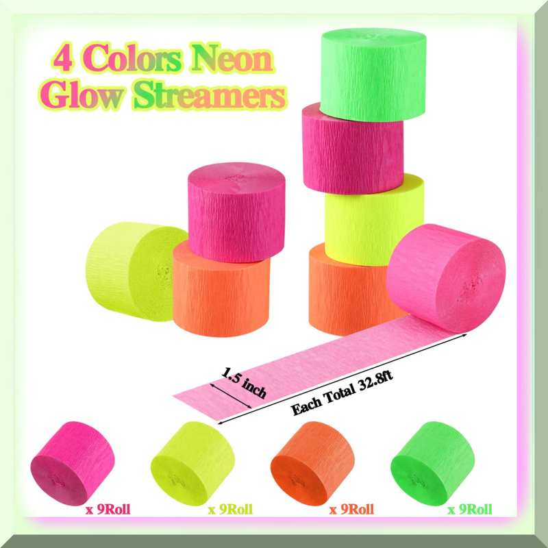 Party Streamers Light Purple 18 Pcs 27.6 Inch