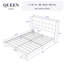  Grand lit tapissier à oreilles Kraatz, sans sommier tapissier, structure de lit plateforme en tissu touffeté-2001113582-2001113576