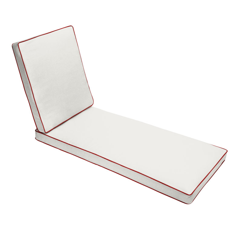 Coussin de dossier / siège d'extérieur, Toile rouge