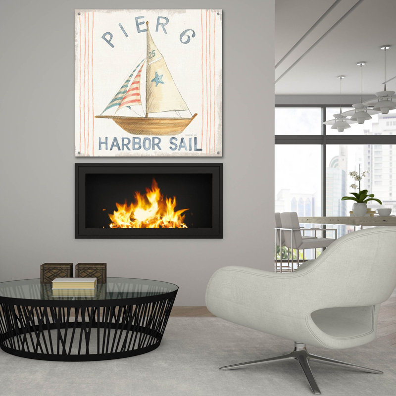  «Floursack Nautical Square 7» par Danhui Nai, art mural en verre acrylique, H 36 po x l 36 po x P 0,2 po
