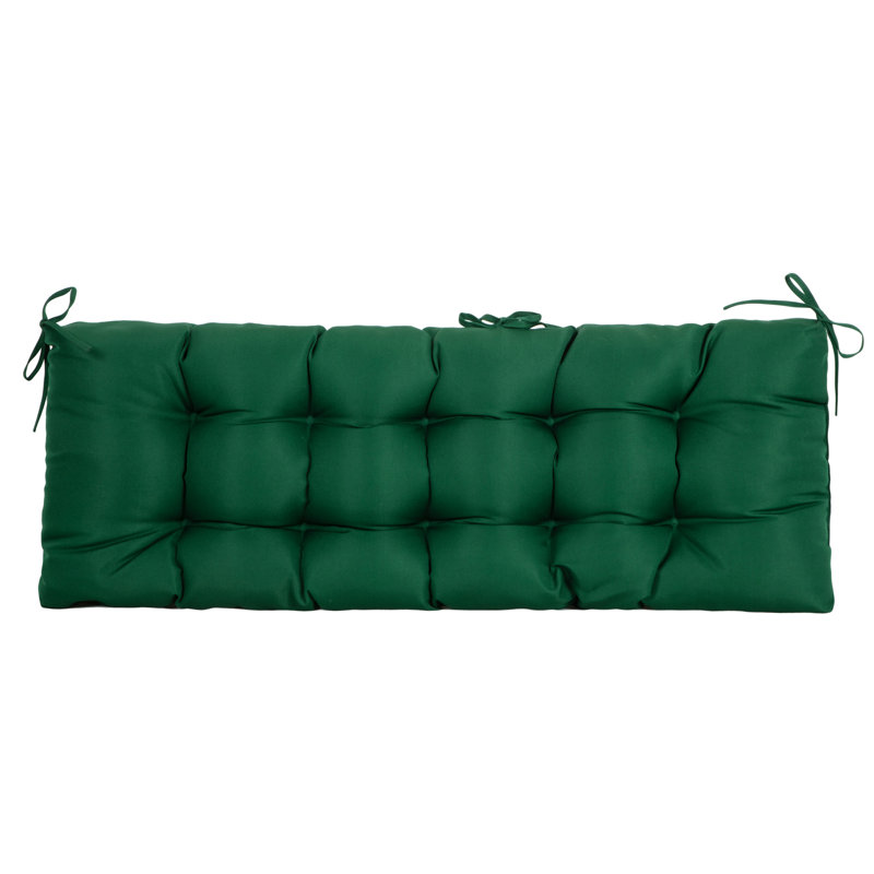 Cassella Outdoor 4'' Bench Seat Cushion, Invisible Green