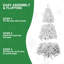 Arbre de Noël de 7 pi avec fil mémoire, 1064 pointes en PVC à charnière, facile à assembler pour une décoration intérieure moderne des Fêtes-118095020