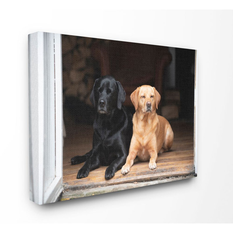 «Best Friends Dog Pet Animal Home Cabin Photo», impression sur toile, H 16 po x l 20 po x P 1,5 po, Toile tendue
