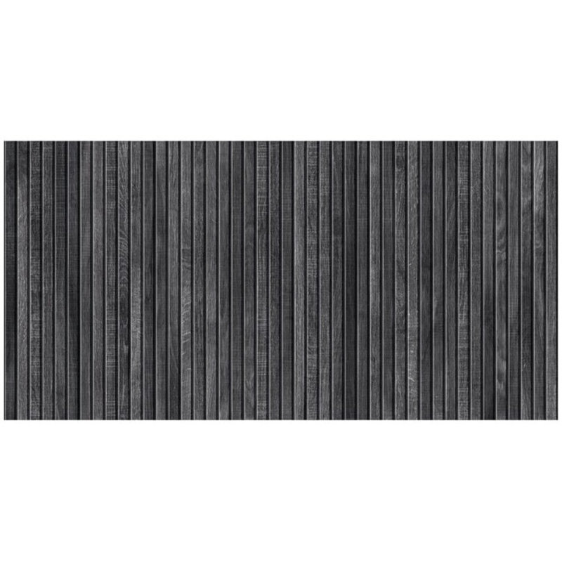 Kenridge 24x48 Fluted Matte Wood Look Porcelain Tile, Black