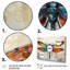 Libellule orange, insectes, vol géométrique I - Libellule, art mural-91869229-91644258