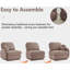 Canapé 105 po en chenille de 105 po Cloud, coussins ronds et coussins de dossier matelassés exquis, pieds de cadre de base encastrés, assise de conception ergonomique, assemblage facile, canapé de siège profond pour le salon-720400897