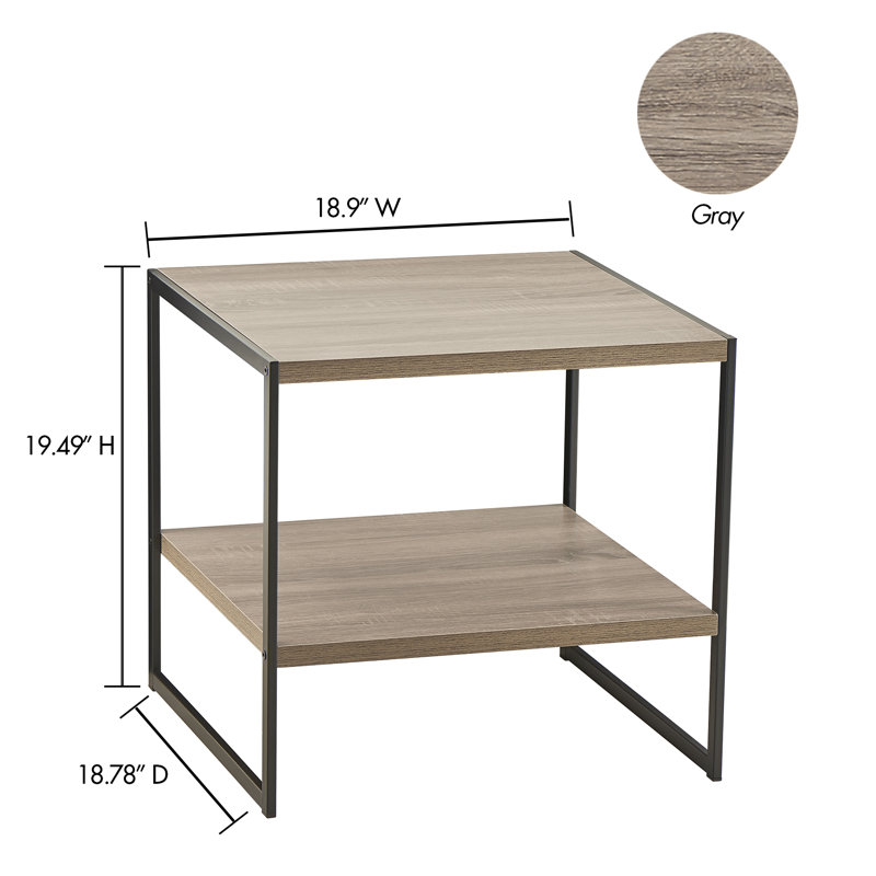 Industrial End Table, Set Of 3