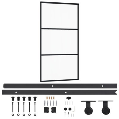 Merser Sliding Door with Hardware Set
