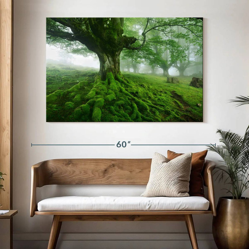 Harnek Mossy Tree, 34" H x 51" W
