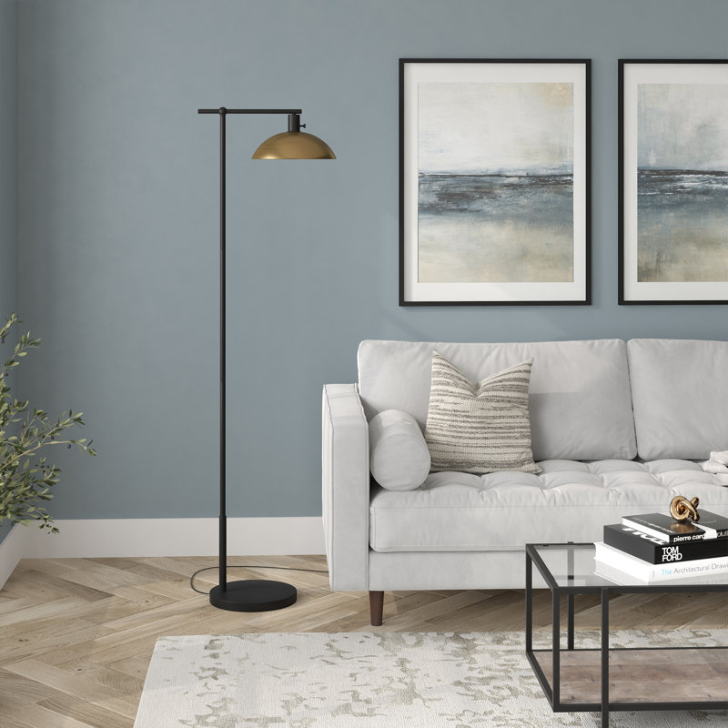 Elestren Tiburon 68" Task/Reading Floor Lamp, Gold