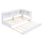 Lit de jour simple avec lit gigogne, armoires de rangement et ports USB-658448232