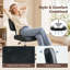 Chaise de bureau sans accoudoirs, petite chaise de bureau réglable en cuir de polyuréthane, chaise de travail ergonomique avec roulettes pivotantes à 360 °-2025993983