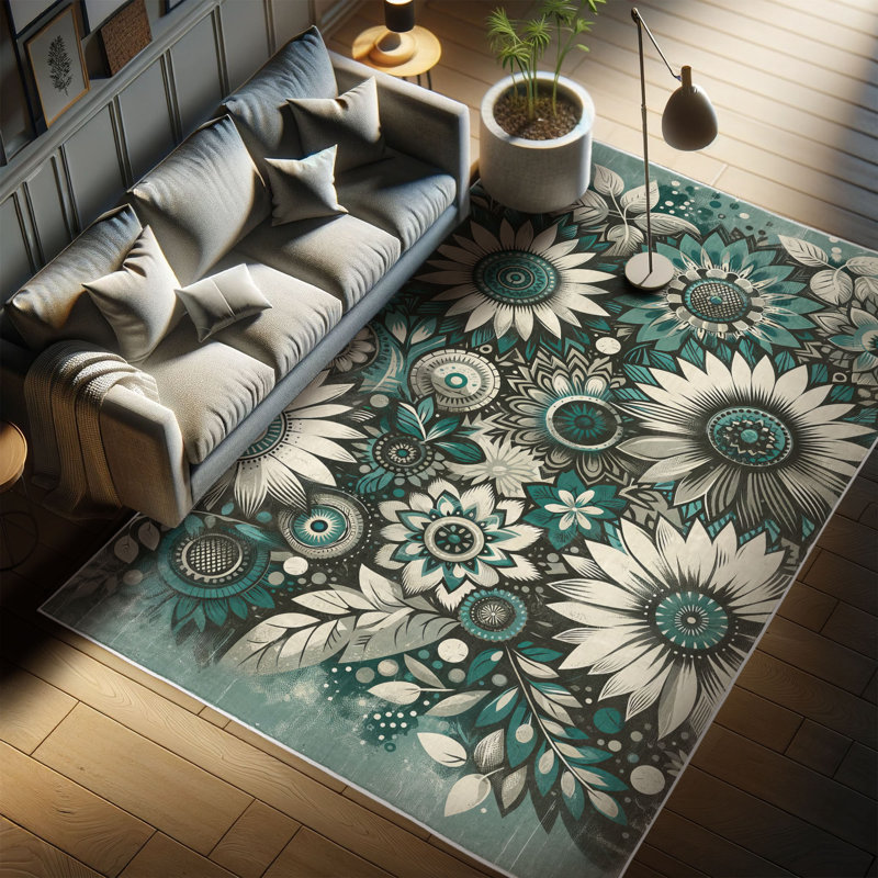 Machine Printed 152cm X 76cm Area Rug
