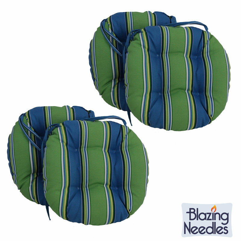Outdoor 3.5'' Dining Chair Seat Cushion, Haliwell Carribean