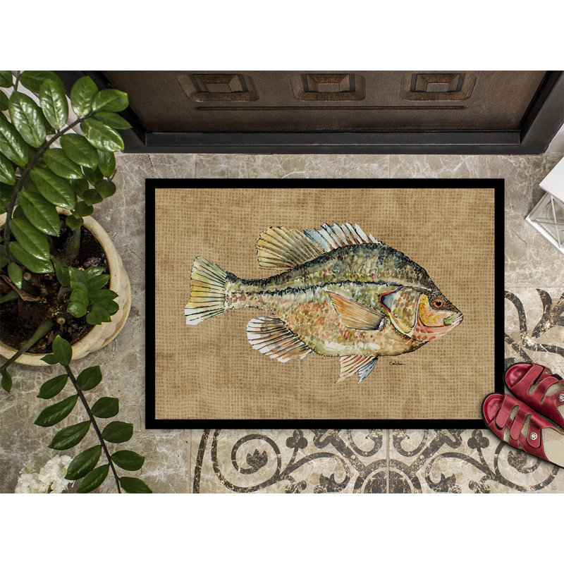 Paillasson d’intérieur antidérapant tonicha crappie, Rectangle 1 pi 6 po x 2 pi 3 po