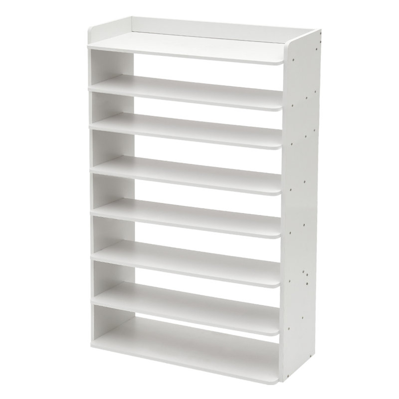 Shoe Rack, 120cm H x 82cm W x 26cm D, White