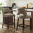  Bisto Faux Leather Upholstered Counter Height Bar Stool With Solid Wood Legs Set of 4-850962805-850962793