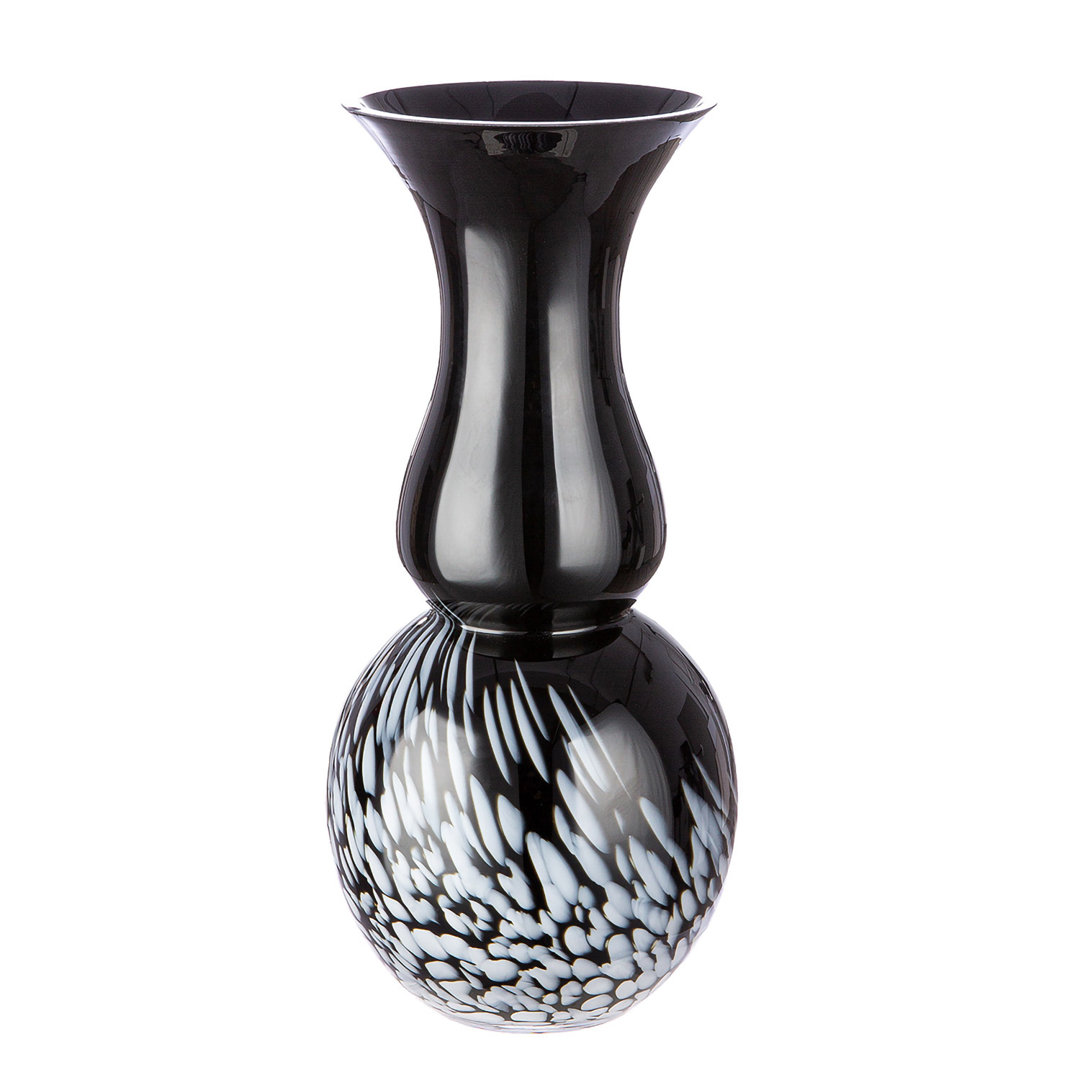 Vase Rémy schwarz H. 36,5 cm