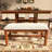 6 Pieces Extendable Woot Dining Table Set With Bench