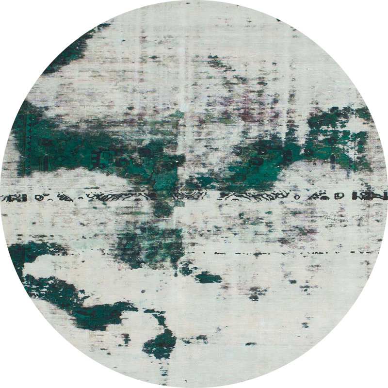 Tapis abstrait 875, Rond 4 pi