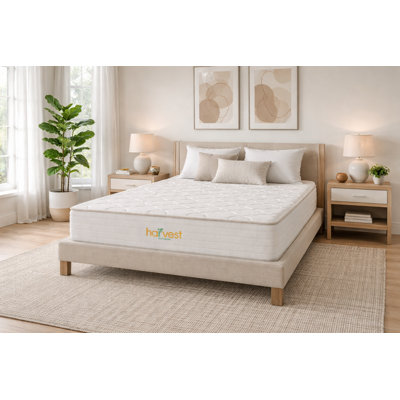 Matelas hybride à plateau-coussin mi-ferme 13 po Organic
