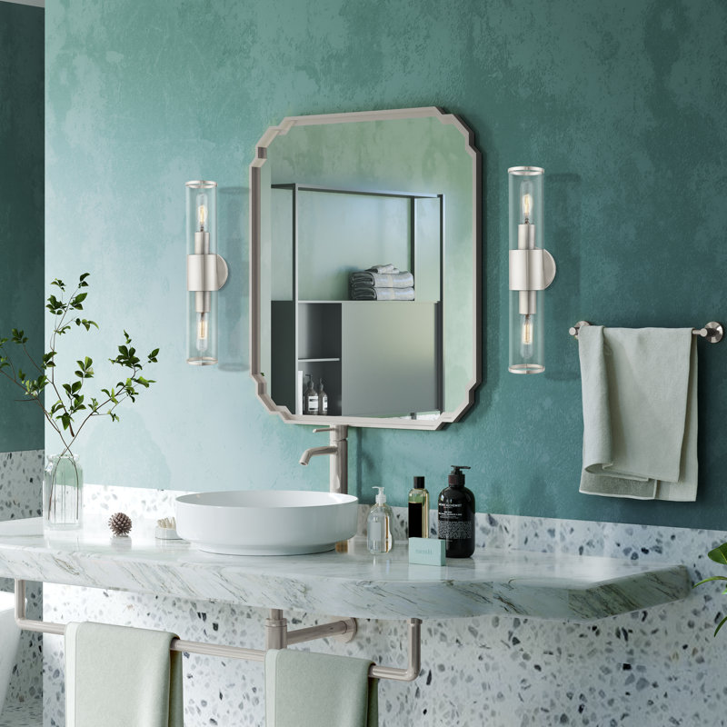 Éclairage pour meuble-lavabo à intensité variable Birchfield, Nickel brossé