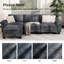 Ensemble de canapé modulaire rembourré 2 pièces, ensemble de canapé surdimensionné avec causeuse et fauteuil-942729332