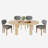 Oval Double Pedestal Kitchen Table Sets-285534586-285534584-291553871