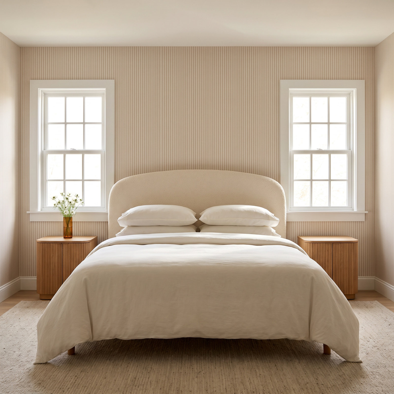 Stripe Wallpaper Double Roll, Nautral