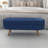 Ottoman Oval Storage Bench,Rubber Wood Legs,BLUE(43.5"X16"X16")-1409445969-1409445997