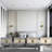 24'' Dimmable Led Iron Gold Wall Sconce with Seeded Tempered Glass-710739551