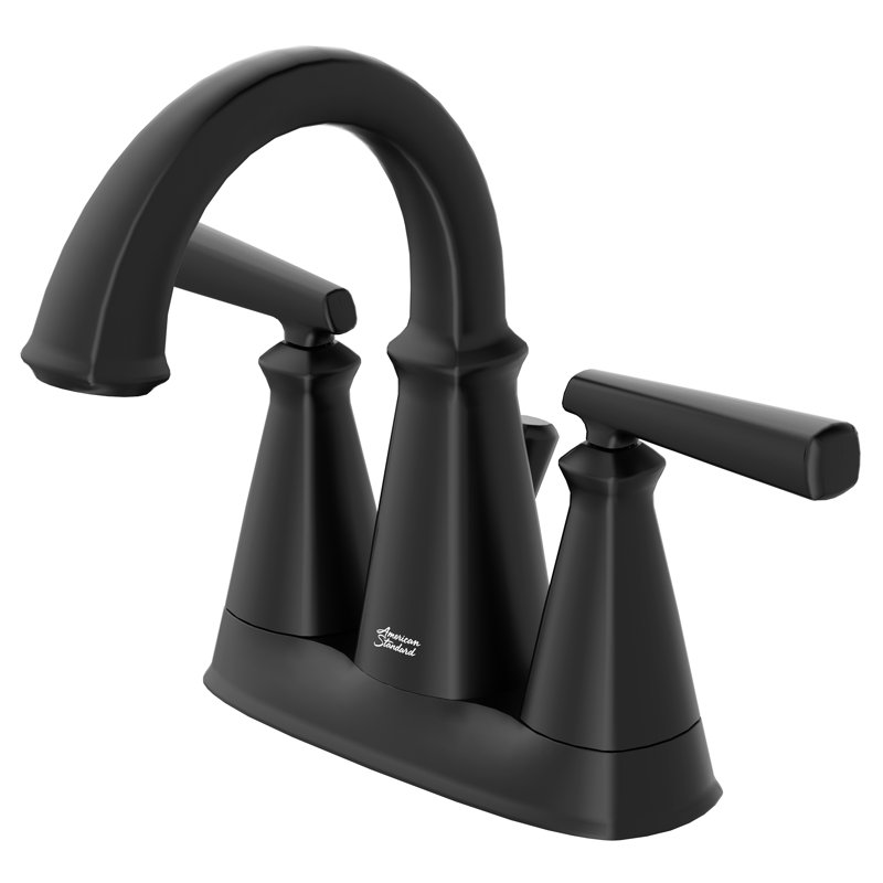 Edgemere Centerset Bathroom Faucet with Drain Assembly, Matte Black