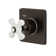 Kingston Brass Single-Handle Wall Mount Three-Way Diverter Valve with Trim Kit