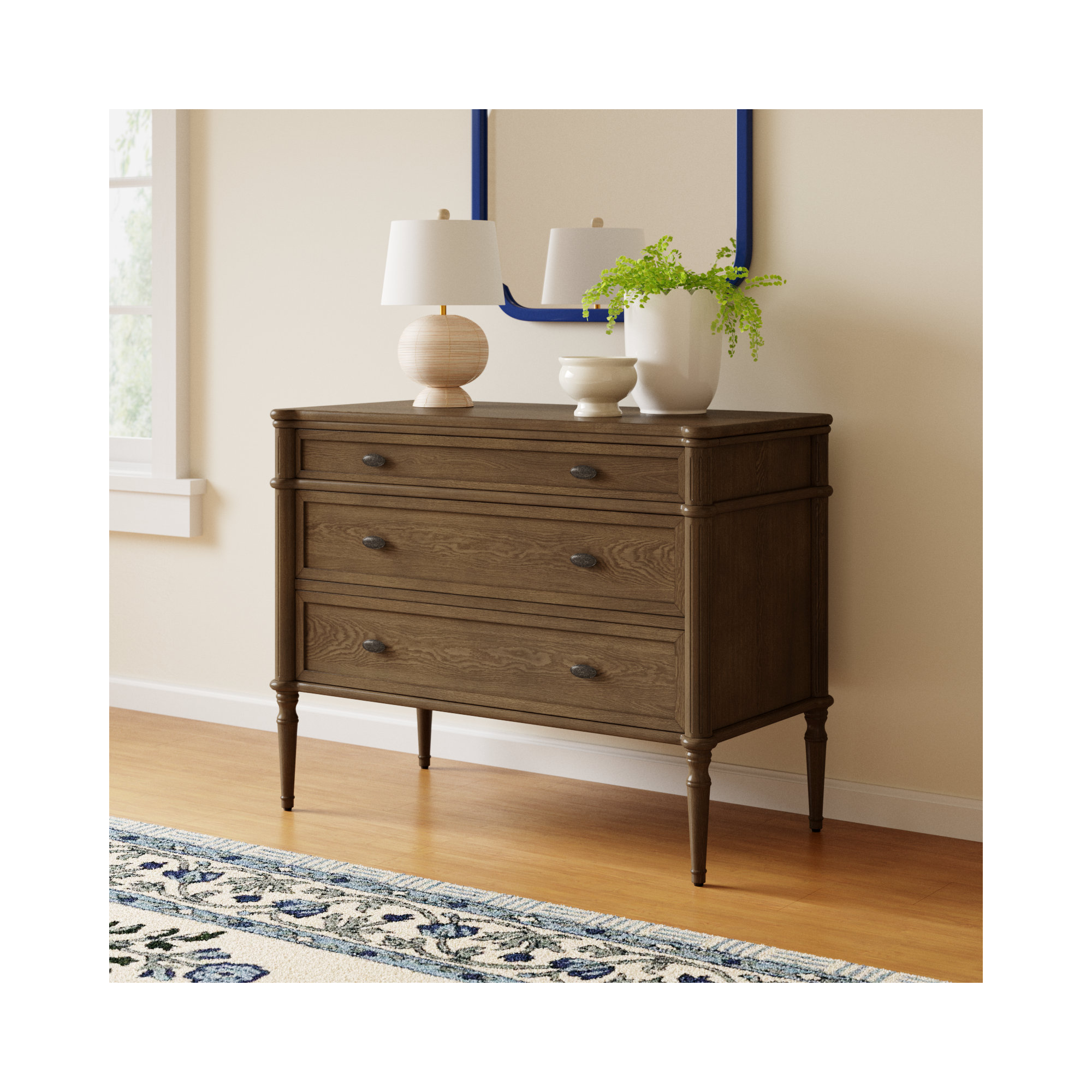 Susie 3 - Drawer Dresser, Toasted Oak