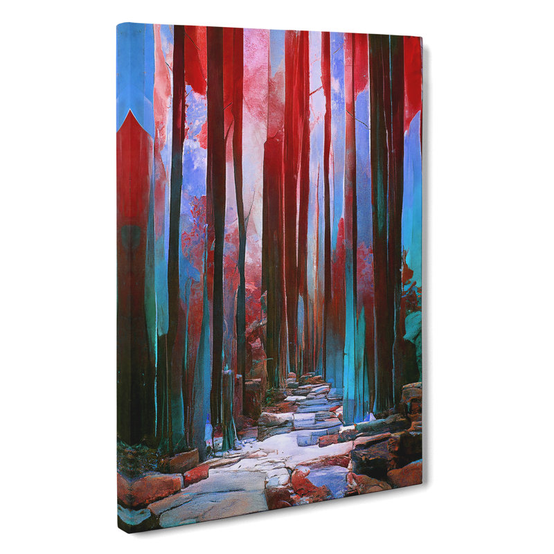 Artful Forest No.5 Abstract - Wrapped Canvas, 50cm H x 35cm W x 3cm D