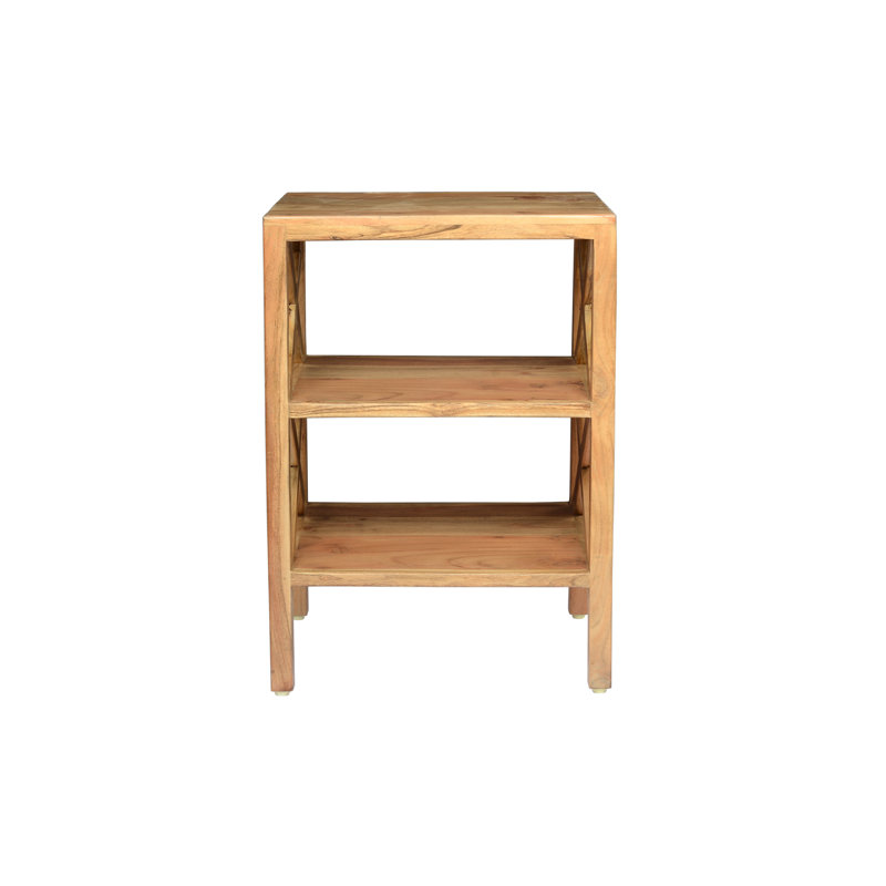 Yosaira Solid Wood End Table, Natural