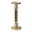 Porte-bougie antique en or - Motif de trou de serrure et de losanges, décor de salle à manger traditionnel