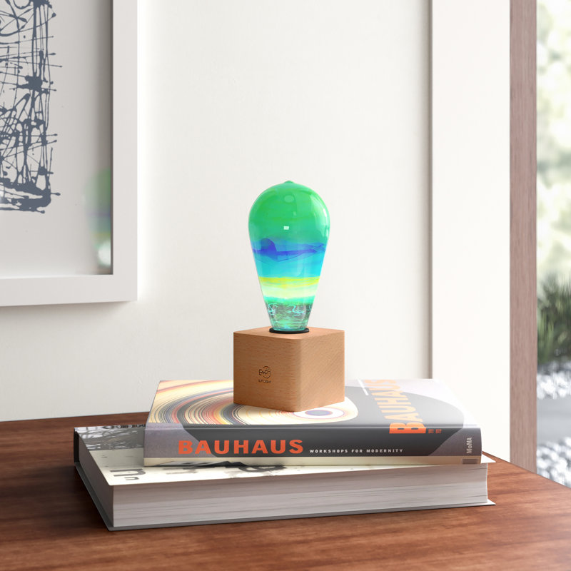Lampe de table en bois 6,3 po
