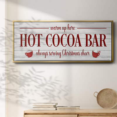 Hot Cocoa Bar - toile encadrée