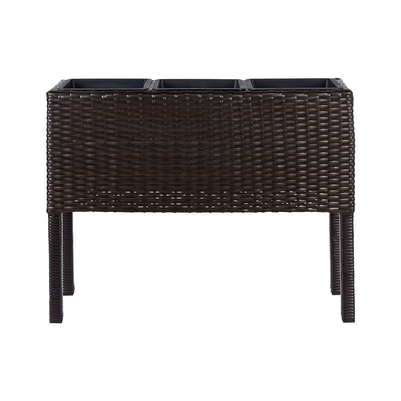 Amanuel Handmade Planter Box, Brown