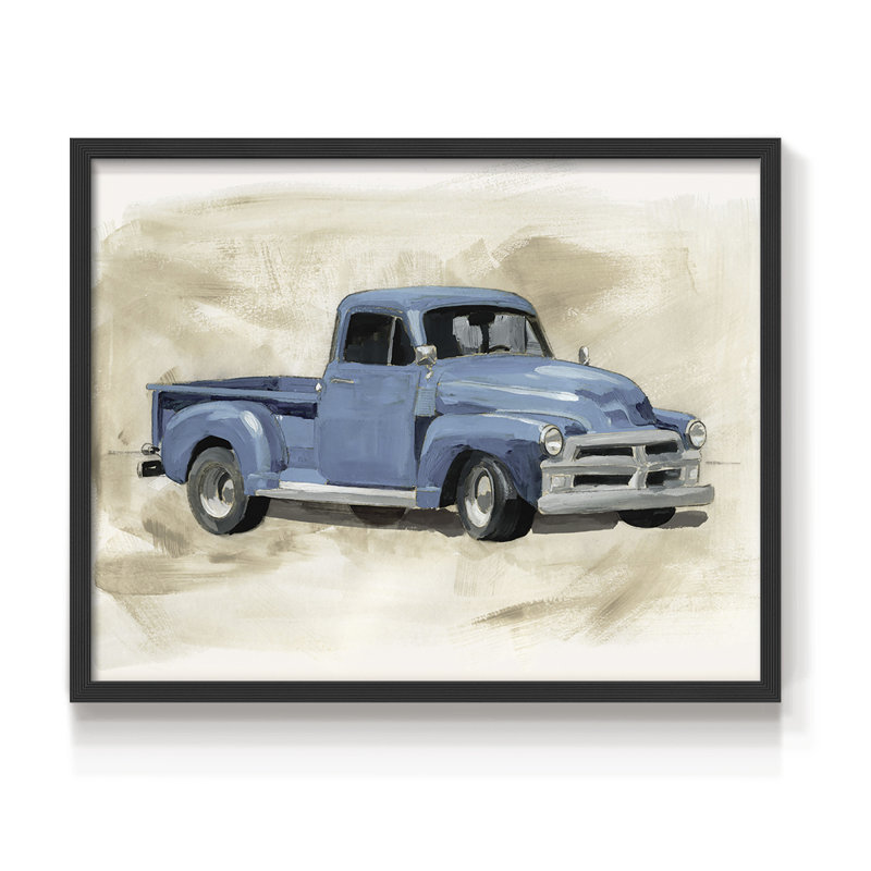 Pickup I - Impression encadrée - Restickable, H 11 po x l 14 po, Noir, noir, noir, noir